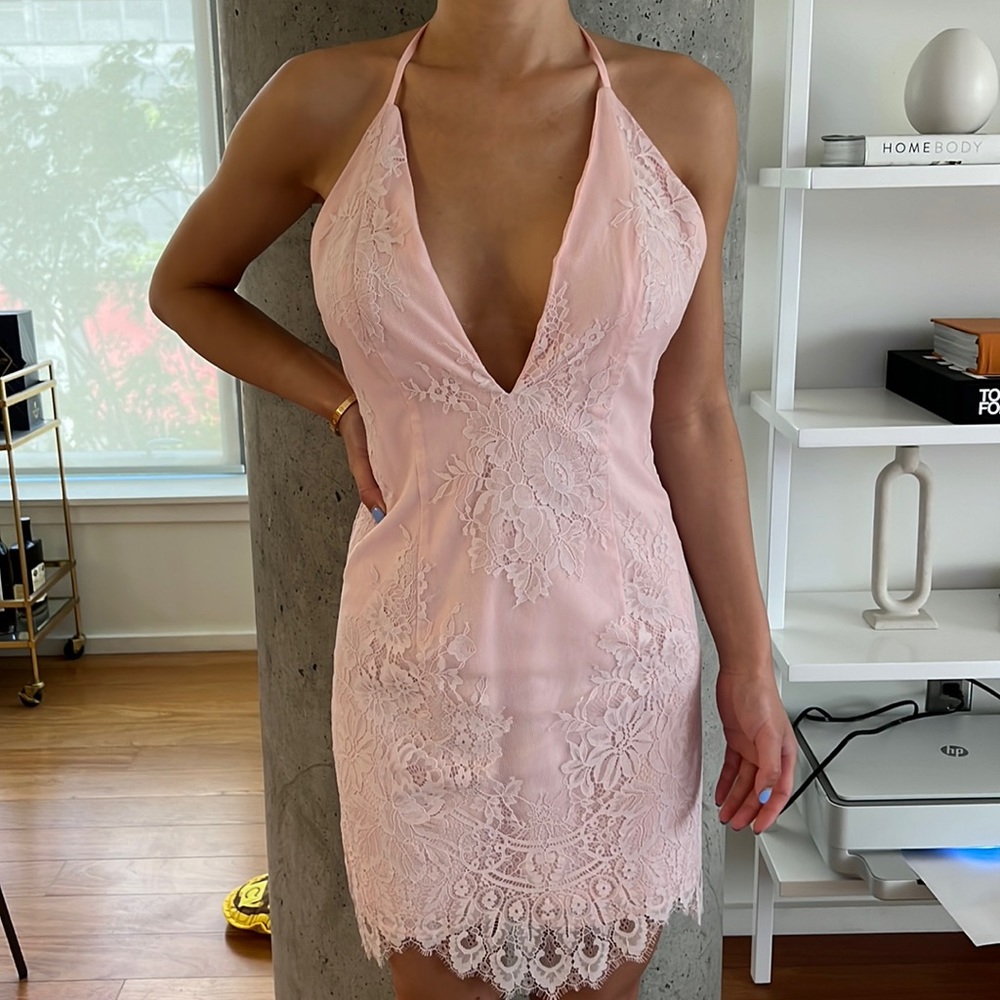 X by NBD backless dress
